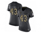 Women's Nike New York Jets #43 Julian Howsare Limited Black 2016 Salute to Service NFL Jersey