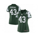 Women's Nike New York Jets #43 Julian Howsare Limited Green Team Color NFL Jersey