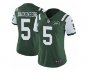 Women's Nike New York Jets #5 Christian Hackenberg Vapor Untouchable Limited Green Team Color NFL Jersey
