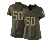 Women's Nike New York Jets #50 Darron Lee Green Stitched NFL Limited Salute to Service Jersey