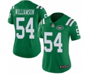 Women's Nike New York Jets #54 Avery Williamson Limited Green Rush Vapor Untouchable NFL Jersey