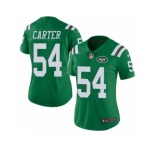 Women's Nike New York Jets #54 Bruce Carter Limited Green Rush NFL Jersey