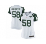 Women's Nike New York Jets #58 Erin Henderson Limited White NFL Jersey