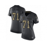Women's Nike New York Jets #71 Ben Ijalana Limited Black 2016 Salute to Service NFL Jersey