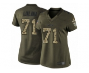 Women's Nike New York Jets #71 Ben Ijalana Limited Green Salute to Service NFL Jersey