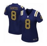 Women's Nike New York Jets #8 Cairo Santos Game Navy Blue Alternate NFL Jersey