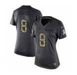 Women's Nike New York Jets #8 Cairo Santos Limited Black 2016 Salute to Service NFL Jersey