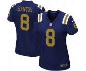 Women's Nike New York Jets #8 Cairo Santos Limited Navy Blue Alternate NFL Jersey