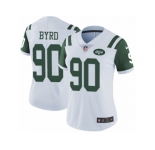 Women's Nike New York Jets #90 Dennis Byrd Vapor Untouchable Limited White NFL Jersey
