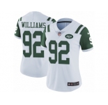 Women's Nike New York Jets #92 Leonard Williams Vapor Untouchable Limited White NFL Jersey