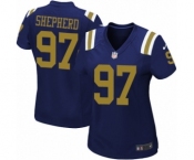 Women's Nike New York Jets #97 Nathan Shepherd Elite Navy Blue Alternate NFL Jersey