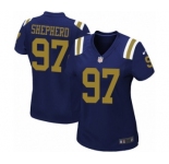 Women's Nike New York Jets #97 Nathan Shepherd Game Navy Blue Alternate NFL Jersey