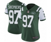 Women's Nike New York Jets #97 Nathan Shepherd Green Team Color Vapor Untouchable Limited Player NFL Jersey