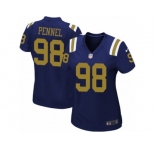 Women's Nike New York Jets #98 Mike Pennel Limited Navy Blue Alternate NFL Jersey