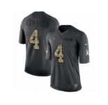 Youth Nike New York Jets #4 Lac Edwards Limited Black 2016 Salute to Service NFL Jersey