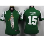 nike women nfl jerseys new york jets #15 tebow green[portrait fashion]