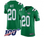 Youth New York Jets #20 Marcus Maye Limited Green Rush Vapor Untouchable 100th Season Football Jersey