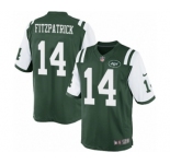 Youth Nike New York Jets #14 Ryan Fitzpatrick Green Team Color NFL Jersey