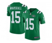 Youth Nike New York Jets #15 Brandon Marshall Limited Green Rush NFL Jersey