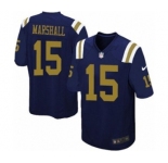 Youth Nike New York Jets #15 Brandon Marshall Navy Blue Alternate NFL Jersey