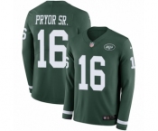 Youth Nike New York Jets #16 Terrelle Pryor Sr. Limited Green Therma Long Sleeve NFL Jersey