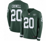 Youth Nike New York Jets #20 Isaiah Crowell Limited Green Therma Long Sleeve NFL Jersey