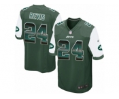 Youth Nike New York Jets #24 Darrelle Revis Limited Green Strobe NFL Jersey
