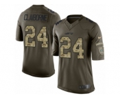 Youth Nike New York Jets #24 Morris Claiborne Limited Green Salute to Service NFL Jersey