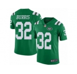 Youth Nike New York Jets #32 Juston Burris Limited Green Rush Vapor Untouchable NFL Jersey