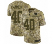 Youth Nike New York Jets #40 Trenton Cannon Limited Camo 2018 Salute to Service NFL Jersey