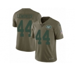 Youth Nike New York Jets #44 Corey Lemonier Limited Olive 2017 Salute to Service NFL Jersey