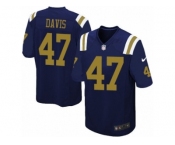 Youth Nike New York Jets #47 Kellen Davis Limited Navy Blue Alternate NFL Jersey