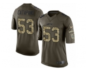 Youth Nike New York Jets #53 Mike Catapano Limited Green Salute to Service NFL Jersey