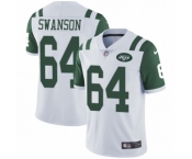 Youth Nike New York Jets #64 Travis Swanson White Vapor Untouchable Limited Player NFL Jersey