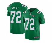 Youth Nike New York Jets #72 Brandon Shell Limited Green Rush Vapor Untouchable NFL Jersey