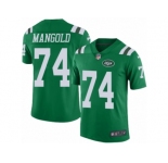 Youth Nike New York Jets #74 Nick Mangold Limited Green Rush NFL Jersey