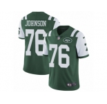 Youth Nike New York Jets #76 Wesley Johnson Green Team Color Vapor Untouchable Limited Player NFL Jersey