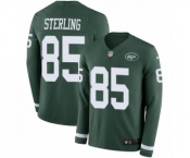 Youth Nike New York Jets #85 Neal Sterling Limited Green Therma Long Sleeve NFL Jersey