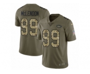 Youth Nike New York Jets #99 Steve McLendon Limited Olive Camo 2017 Salute to Service NFL Jersey