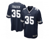 Men Nike Dallas Cowboys #35 Kavon Frazier Game Navy Blue Team Color NFL Jersey