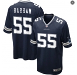 Mens Dallas Cowboys #55 Jaishawn Barham Game Navy Blue Team Color Football Jersey