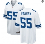 Mens Dallas Cowboys #55 Jaishawn Barham Nike Game White NFL Jersey