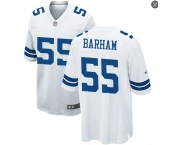 Mens Dallas Cowboys #55 Jaishawn Barham Nike Game White NFL Jersey