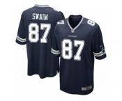 Men's Nike Dallas Cowboys #87 Geoff Swaim Game Navy Blue Team Color NFL Jersey