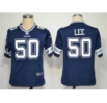 nike nfl jerseys dallas cowboys #50 lee blue[game]