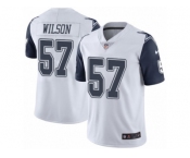 Men Nike Dallas Cowboys #57 Damien Wilson Elite White Rush Vapor Untouchable NFL Jersey
