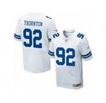 Men's Nike Dallas Cowboys #92 Cedric Thornton Elite White NFL Jersey