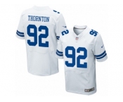 Men's Nike Dallas Cowboys #92 Cedric Thornton Elite White NFL Jersey