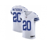 Nike Dallas Cowboys #20 Darren McFadden White Men Stitched NFL Vapor Untouchable Elite Jersey
