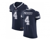Nike Dallas Cowboys #4 Dak Prescott Navy Blue Team Color Men Stitched NFL Vapor Untouchable Elite Jersey